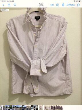 Vintage J Crew Ruffle neck shirt